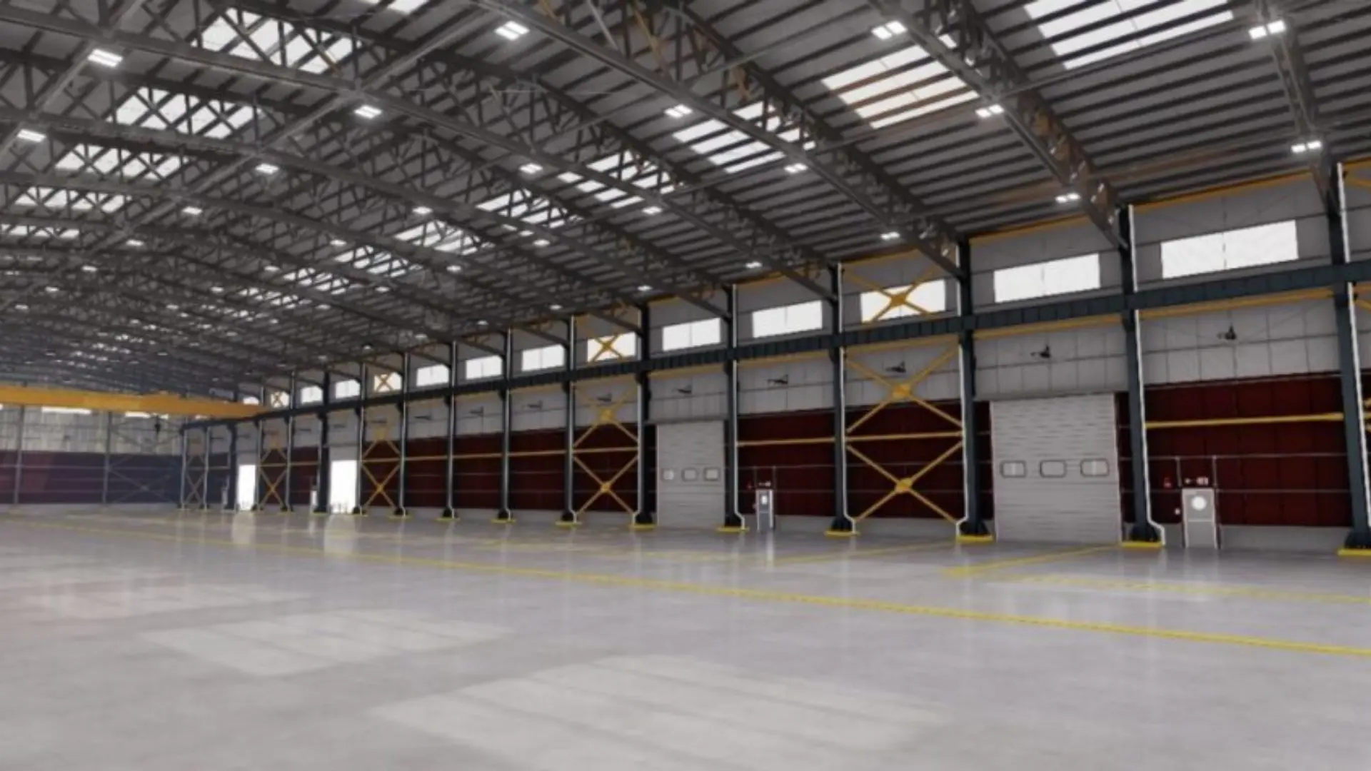 Endüstriyel yapı — çelik konstrüksiyon depo ve fabrika binası